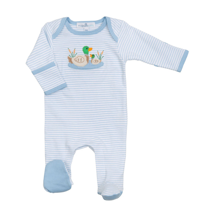 Magnolia Baby Mallard Pond Footie - Blue