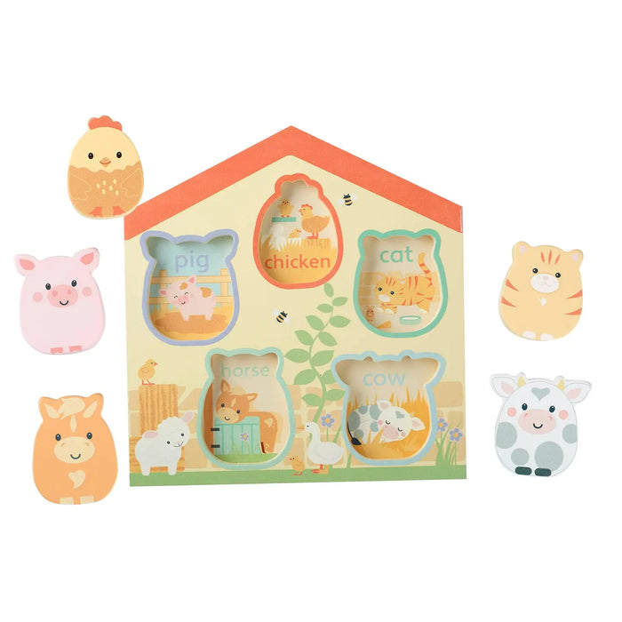 *Pre-Order* Orange Tree Toys Farmyard Barn Shape Puzzle