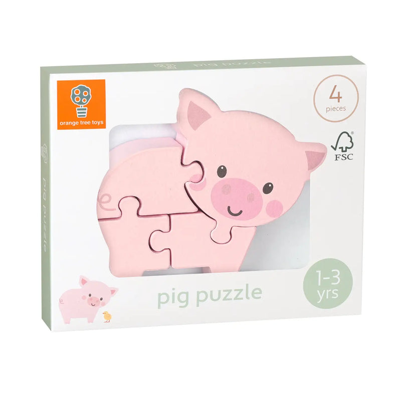 *Pre-Order* Orange Tree Toys Pig Wooden Puzzle