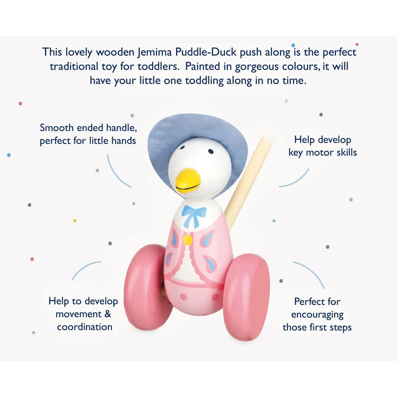 *Pre-Order* Orange Tree Toys Jemima Puddle-Duck™ Push Along
