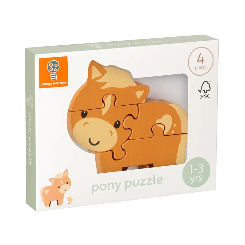 *Pre-Order* Orange Tree Toys Pony Wooden Puzzle