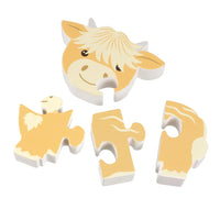 *Pre-Order* Orange Tree Toys Highland Cow Wooden Puzzle