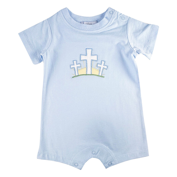 *Pre-Order* Ishtex Crosses Romper - Blue