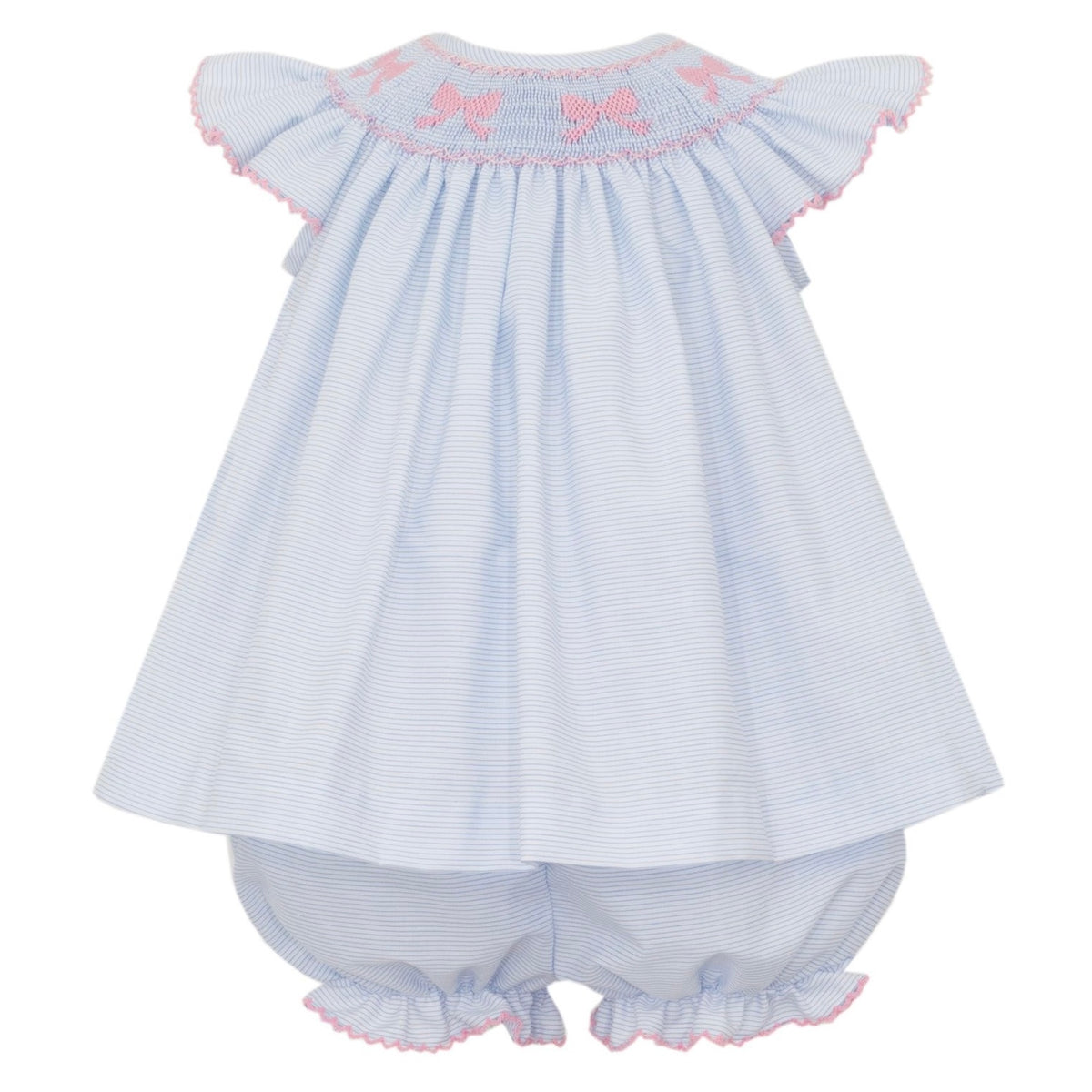 *Pre-Order* Petit Bebe Bows Bloomer Set - Blue
