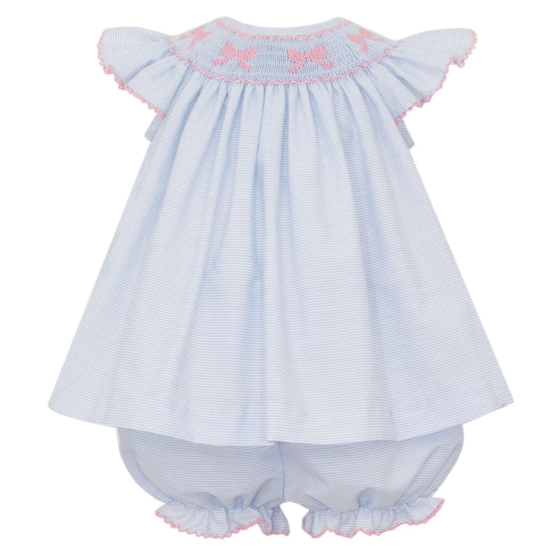 *Pre-Order* Petit Bebe Bows Bloomer Set - Blue