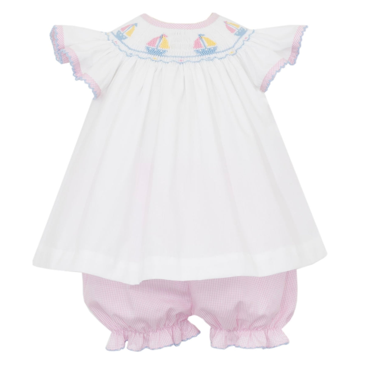 *Pre-Order* Petit Bebe Sailboats Bloomer Set - Pink
