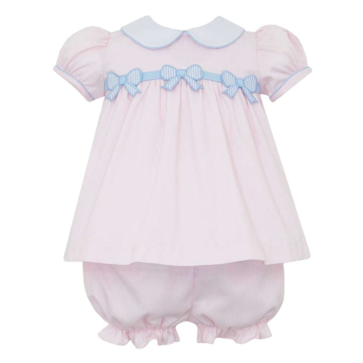 Claire & Charlie Bows Bloomer Set - Pink