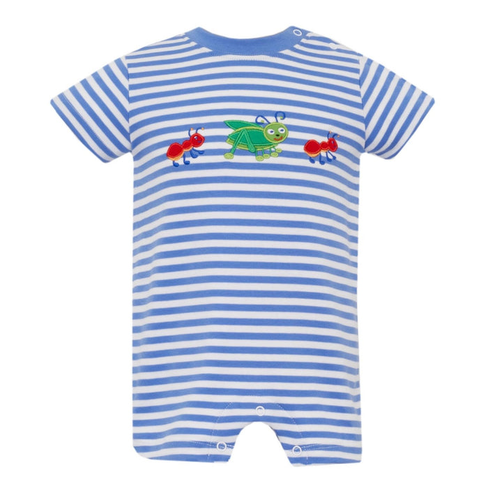 *Pre-Order* Claire & Charlie Bugs Romper - Periwinkle