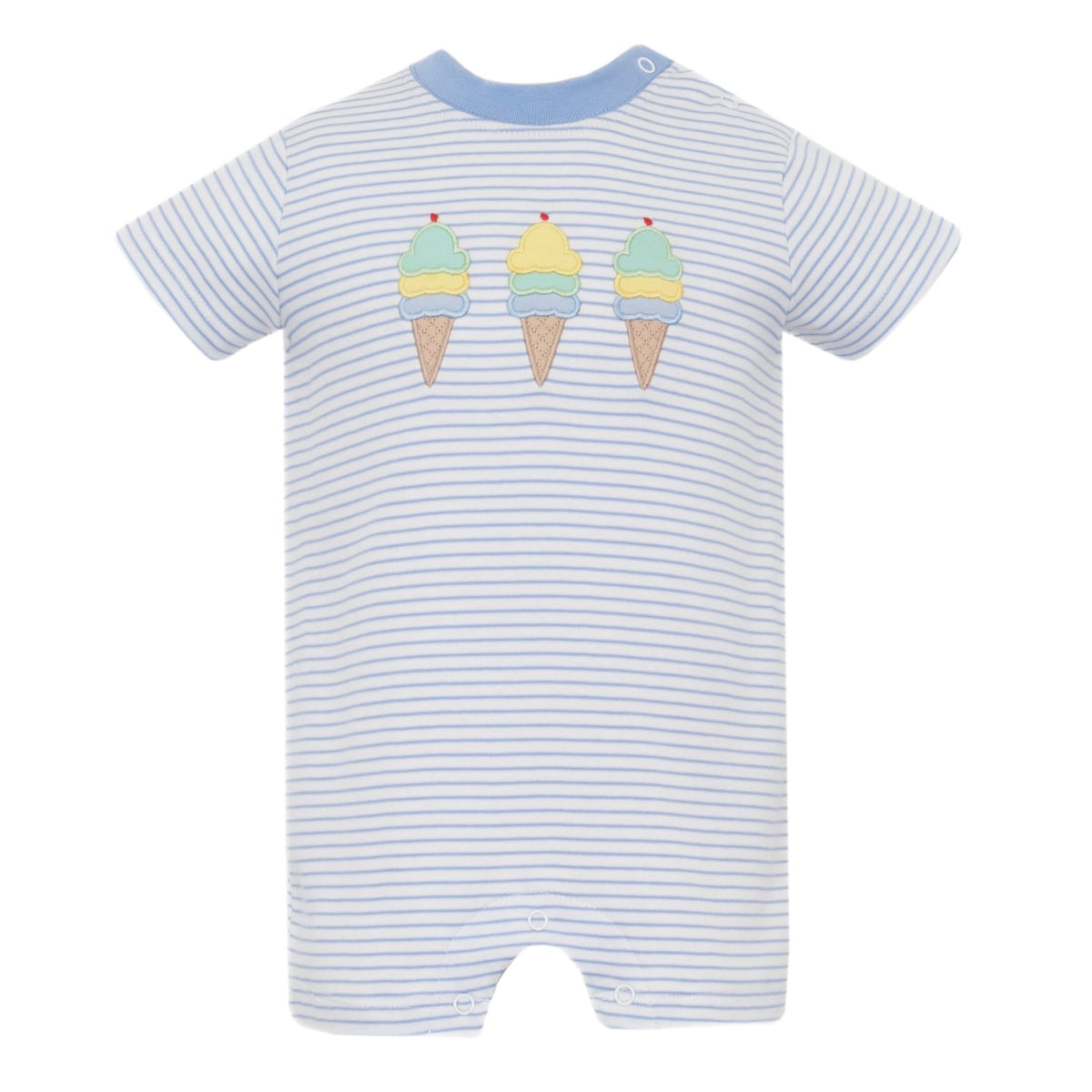Claire & Charlie Ice Cream Romper - Blue