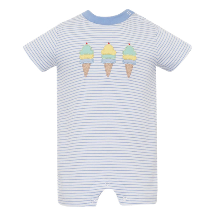 Claire & Charlie Ice Cream Romper - Blue