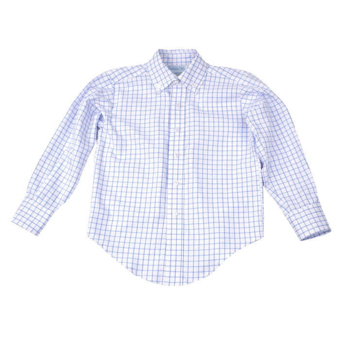 Funtasia Too Button Down Shirt - Blue Check