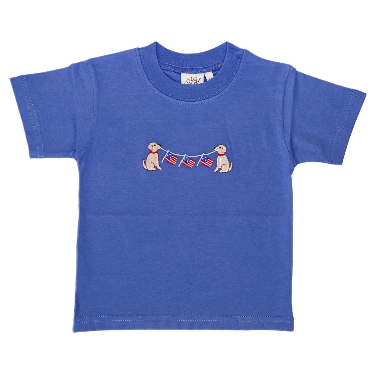 Luigi Kids Puppies w/ Flags T-Shirt - Chambray