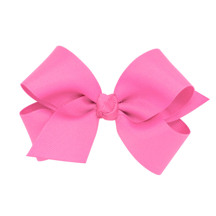 Wee Ones Classic Grosgrain Bow - Hot Pink