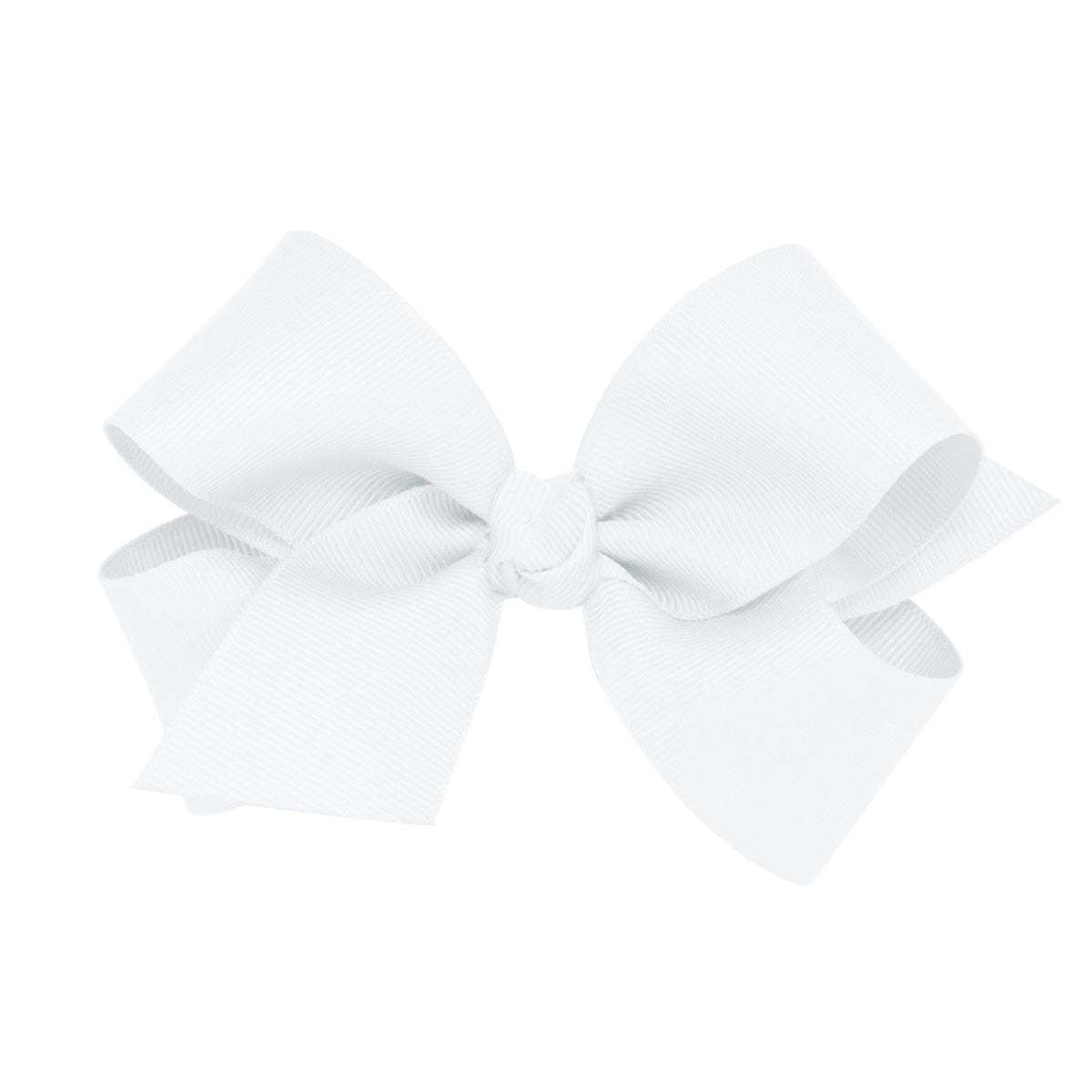 Wee Ones Classic Grosgrain Bow - White