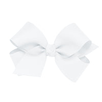 Wee Ones Classic Grosgrain Bow - White