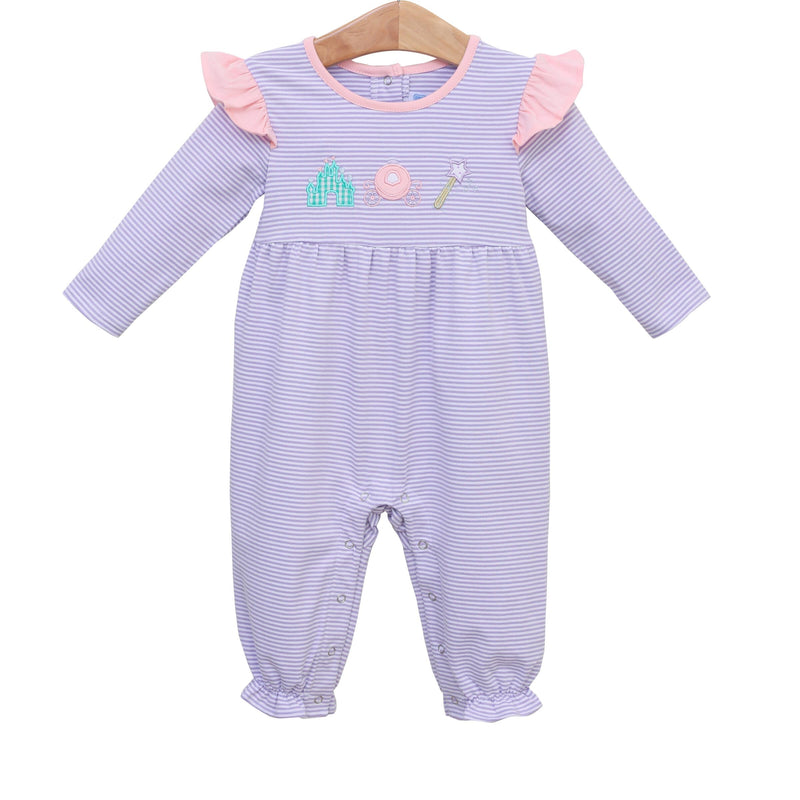 Trotter Street Kids Princess Romper - Lavender