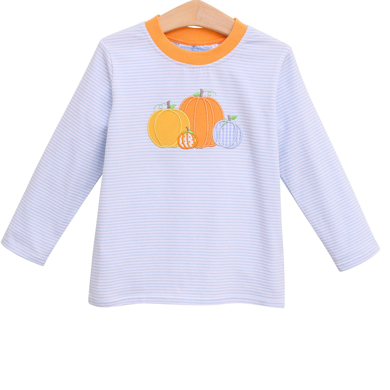 Trotter Street Kids Pumpkin Patch T-Shirt - Blue