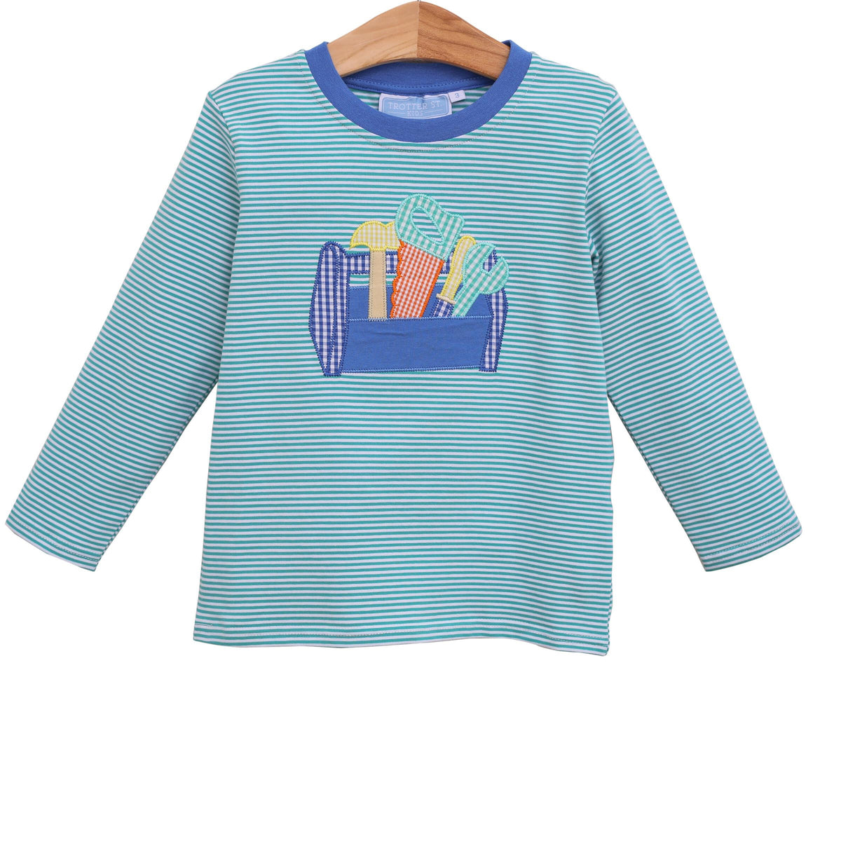 Trotter Street Kids Toolbox T-Shirt - Mint/Blue