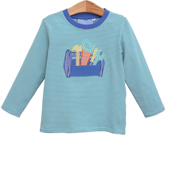 Trotter Street Kids Toolbox T-Shirt - Mint/Blue