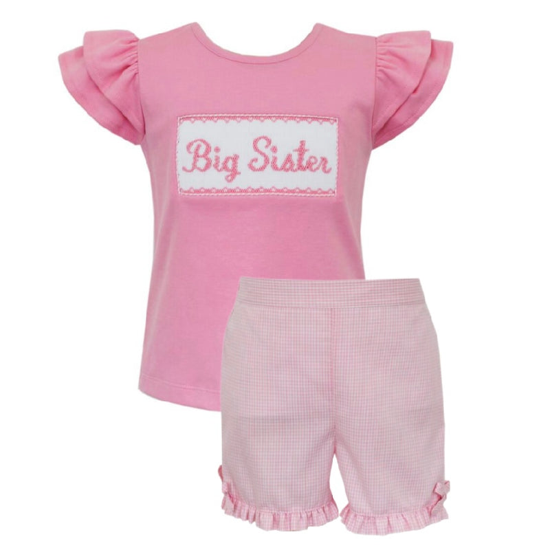 Anavini Big Sister Short Set - Pink