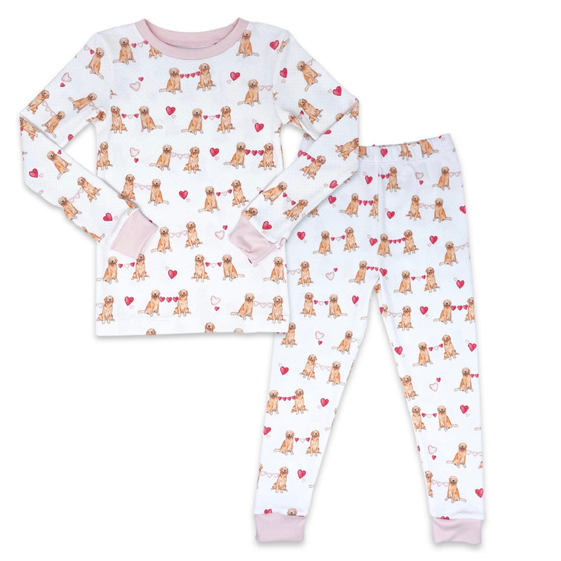 Lullaby Set Puppy Love Pajama Set - Pink