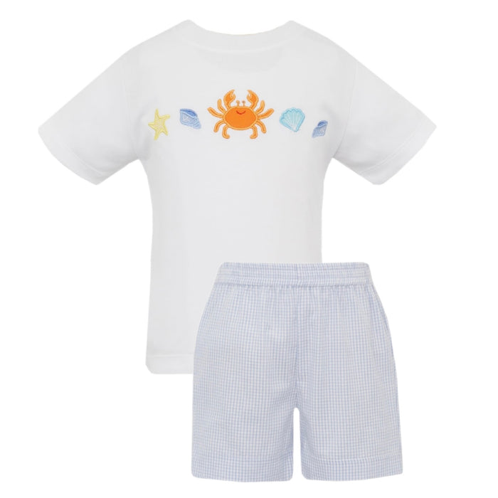 *Pre-Order* Claire & Charlie Crab Short Set - Blue