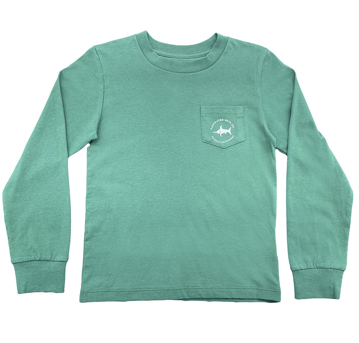 Saltwater Boys Company Dog Long Sleeve T-Shirt - Green