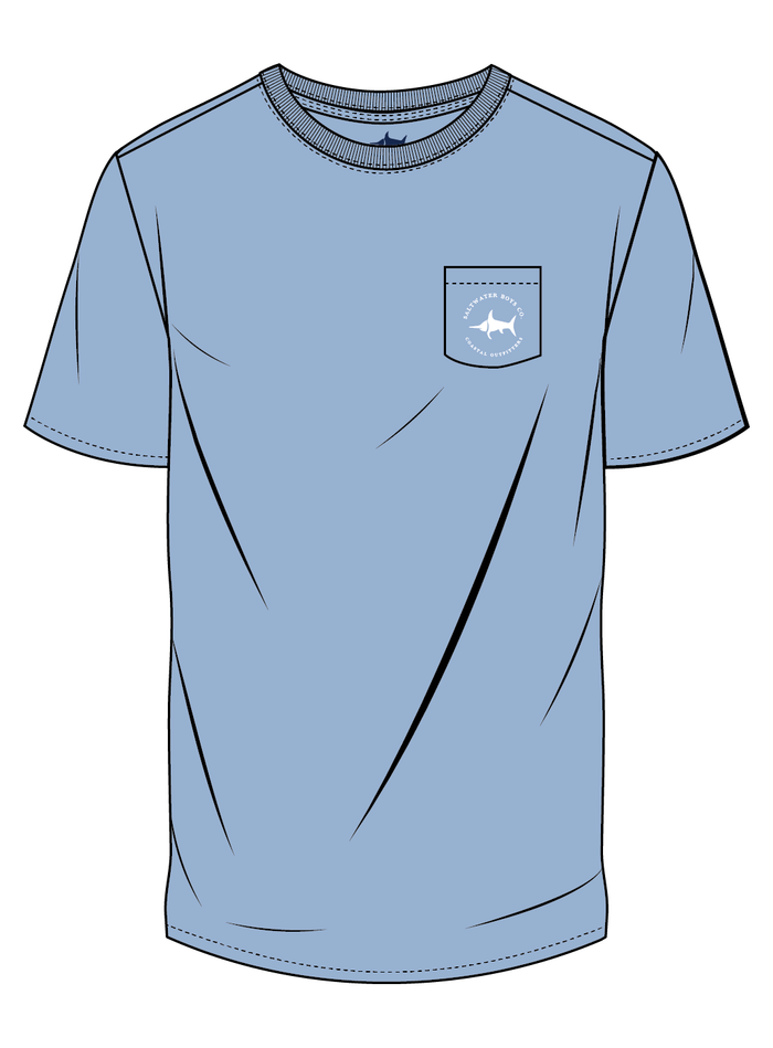 *Pre-Sale* Saltwater Boys Company Marsh Scene T-Shirt - Blue
