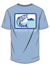 Saltwater Boys Company Wahoo Fish T-Shirt - Blue