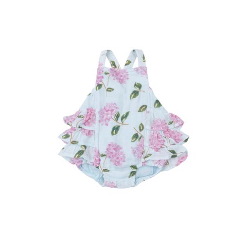 Angel Dear Hydrangeas Ruffle Sunsuit