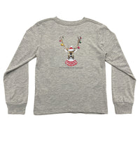 *Pre-Order* Saltwater Boys Company Christmas Ornament Deer Long Sleeve T-Shirt - Grey