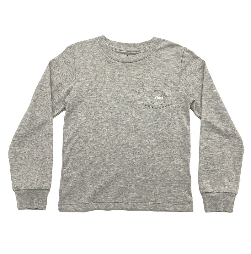 *Pre-Order* Saltwater Boys Company Christmas Ornament Deer Long Sleeve T-Shirt - Grey