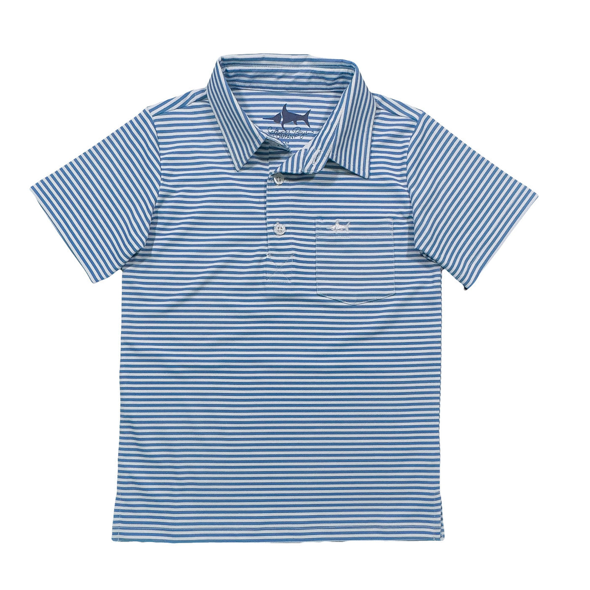 Saltwater Boys Company Performance Polo Shirt - Blue