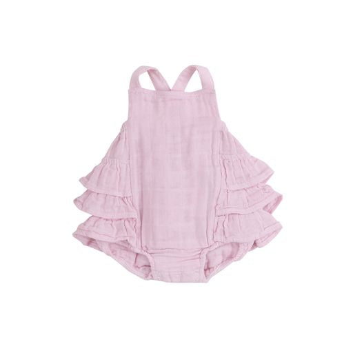 Angel Dear Pink Ruffle Sunsuit