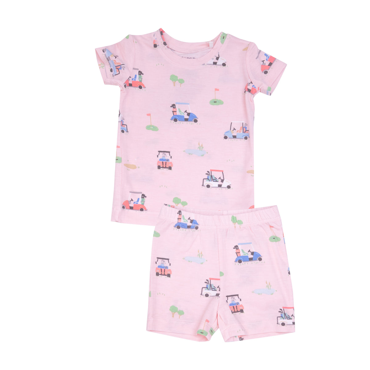 Angel Dear Golf Carts Pajama Set - Pink