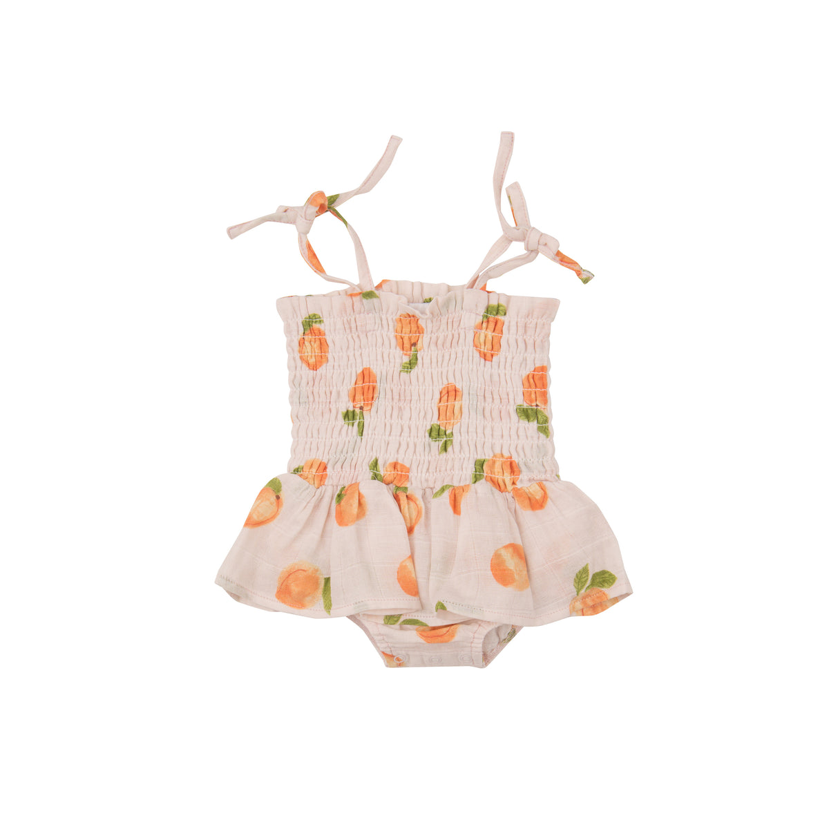 Angel Dear Peaches Smocked Bubble w/ Skirt