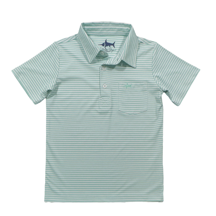 Saltwater Boys Company Performance Polo Shirt - Green