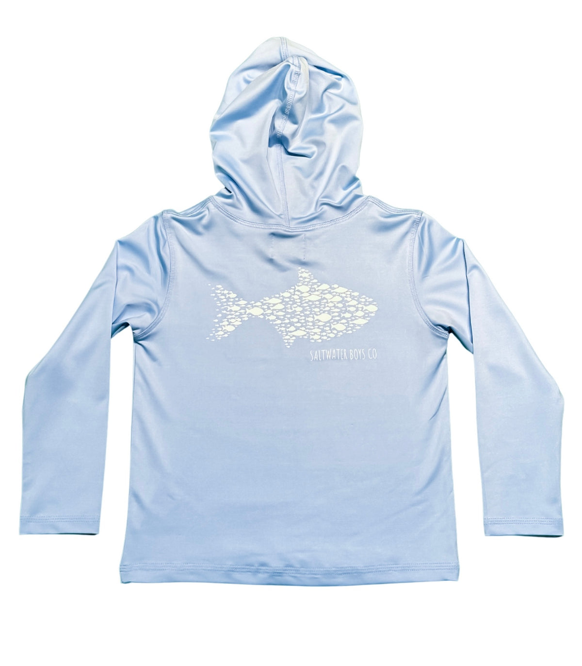 Saltwater Boys Company Performance Hoodie - Light Blue