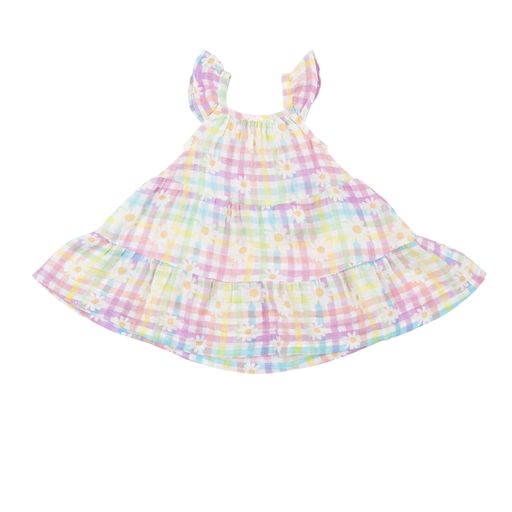 Angel Dear Gingham Daisy Dress