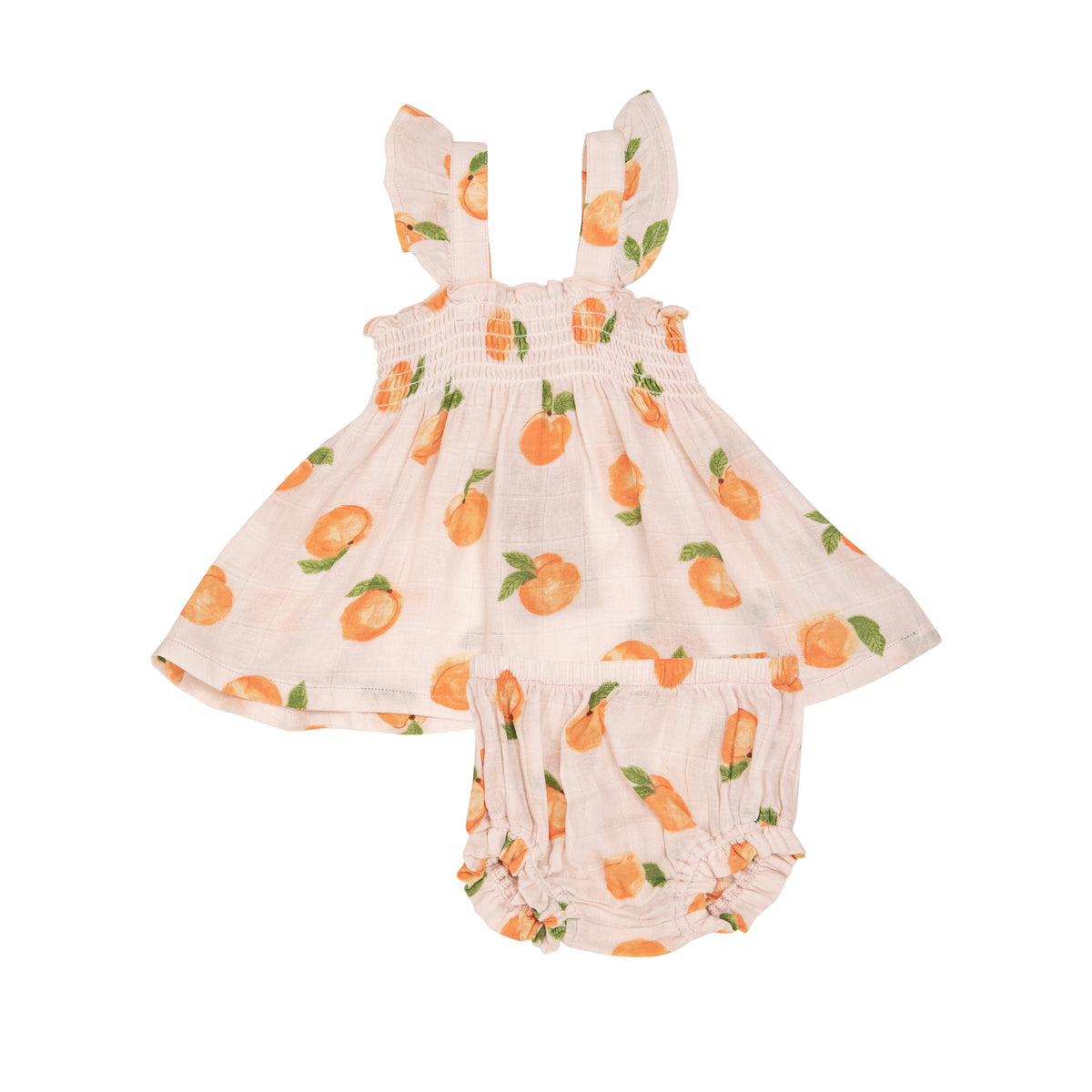 Angel Dear Peaches Ruffle Diaper Cover Set