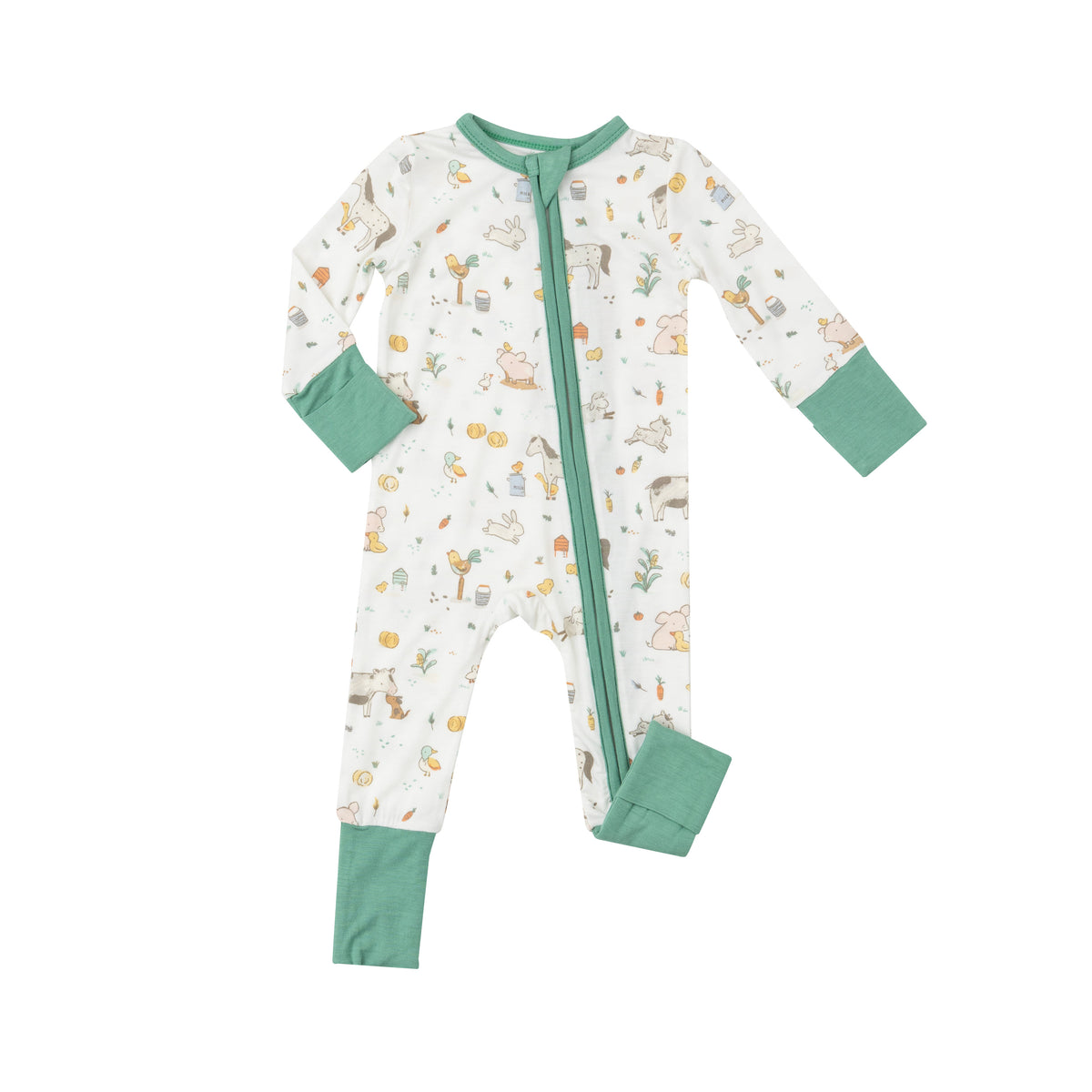 Angel Dear Farm Babies Zipper Romper