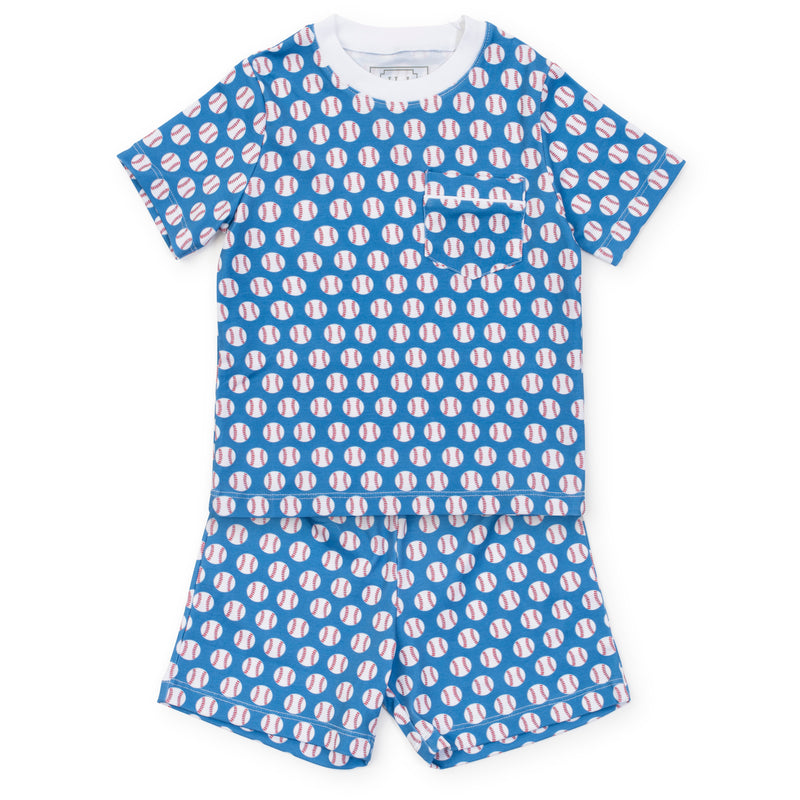 *Pre-Order* Lila + Hayes Baseball Pajama Set - Blue