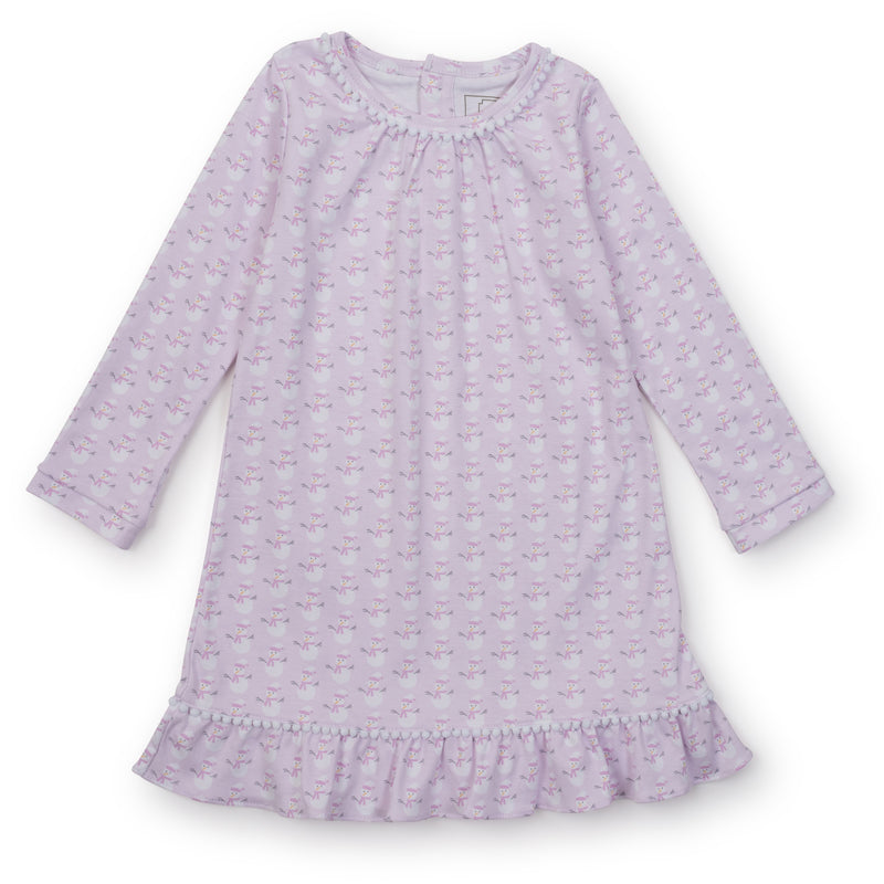 Lila + Hayes Snowman Dress - Pink