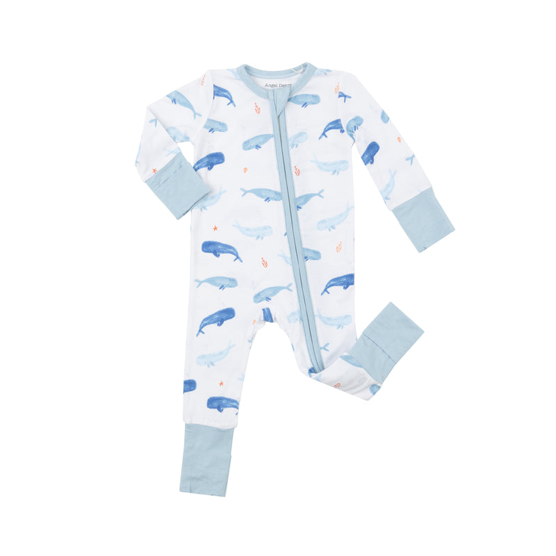 Angel Dear Whales Zipper Romper