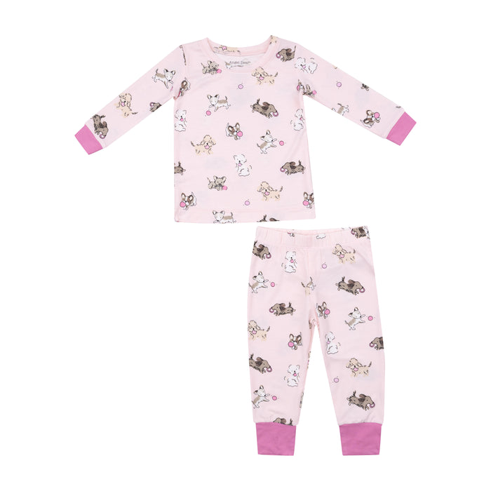 *Pre-Sale* Angel Dear Fluffy Puppies Pajama Set - Pink