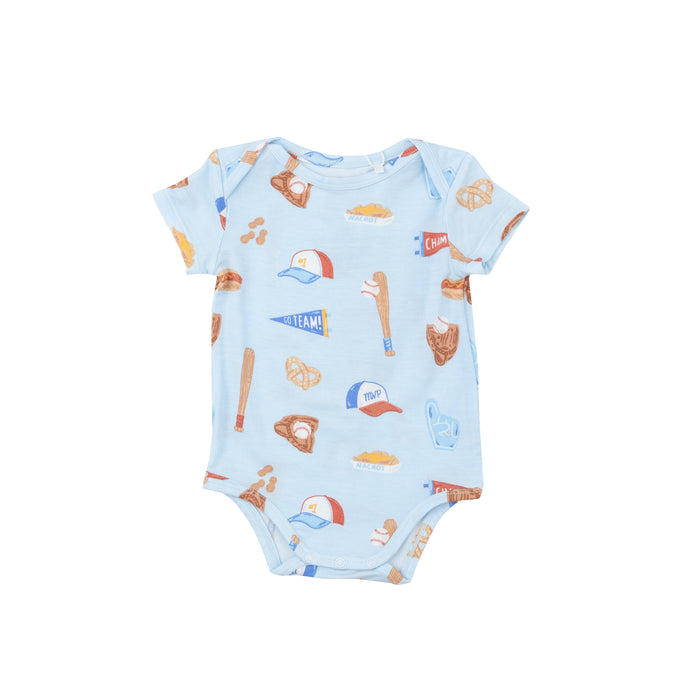 Angel Dear Baseball Onesie - Blue