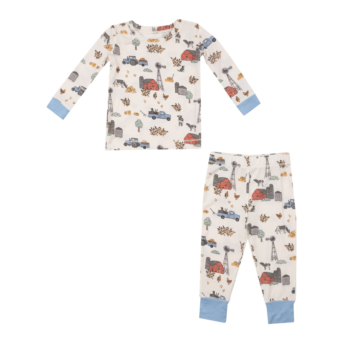 *Pre-Sale* Angel Dear Hay Farmer Pajama Set - Blue