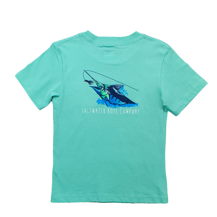 Saltwater Boys Company Striped Marlin T-Shirt - Mint