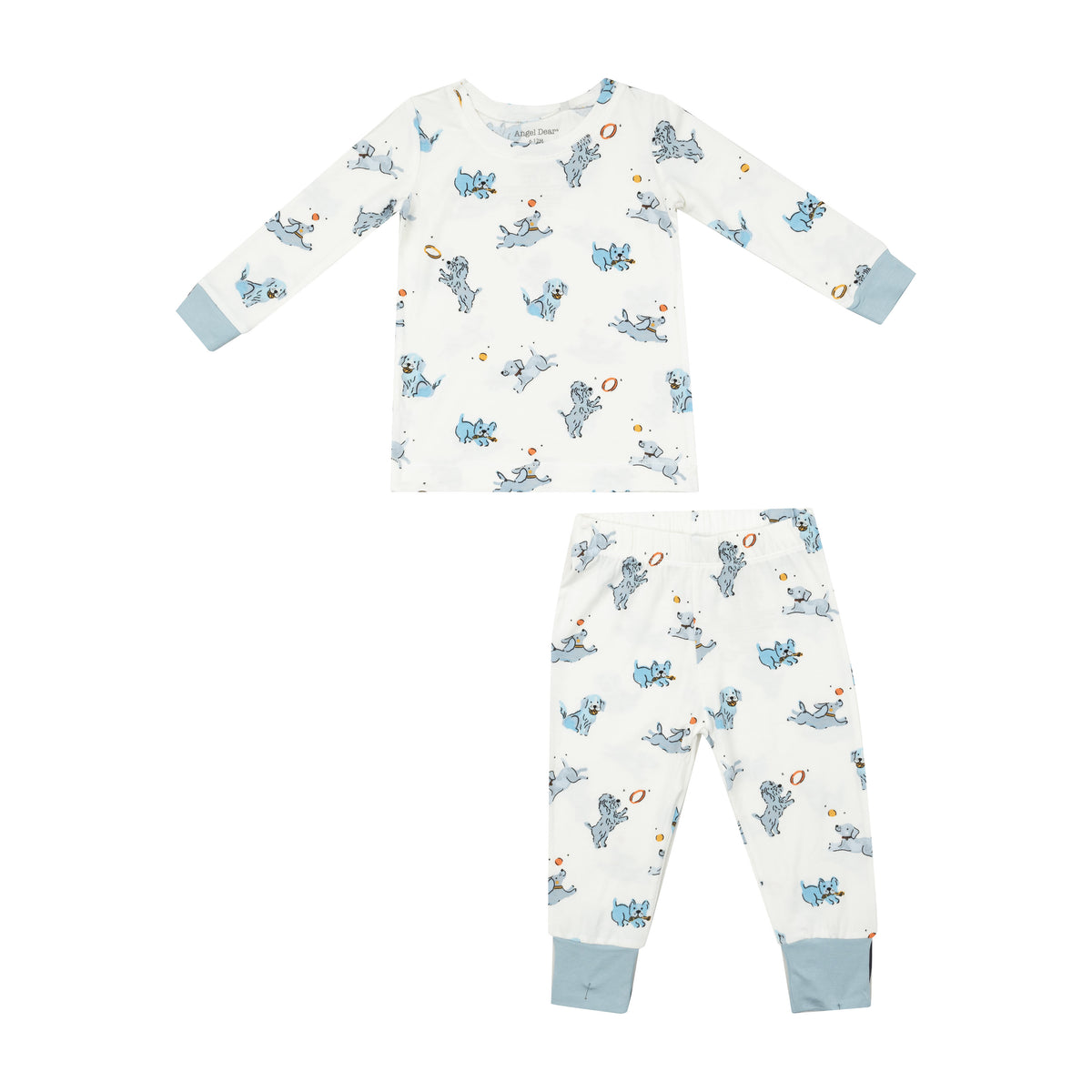 *Pre-Sale* Angel Dear Playful Puppies Pajama Set - Blue