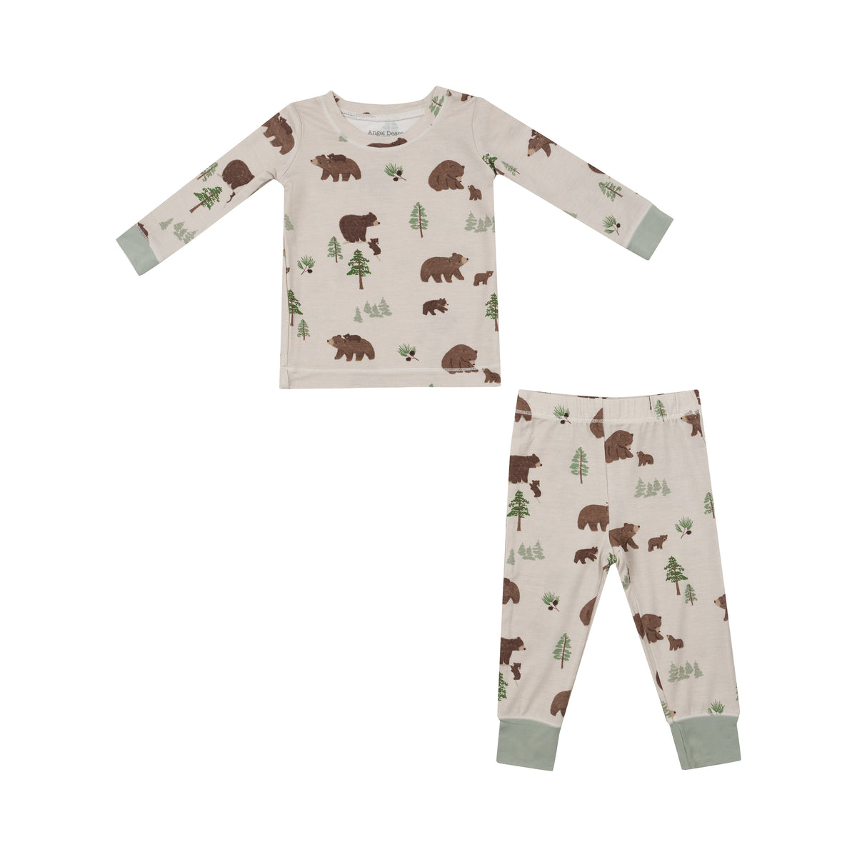 *Pre-Sale* Angel Dear Sweet Brown Bears Pajama Set - Beige